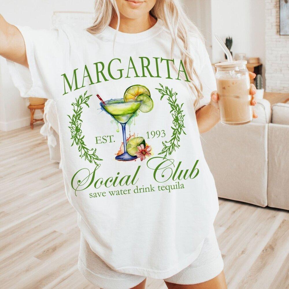 1993 Margarita Social Club Cocktail Tequila Social Club Girls Club Shirt Retro
